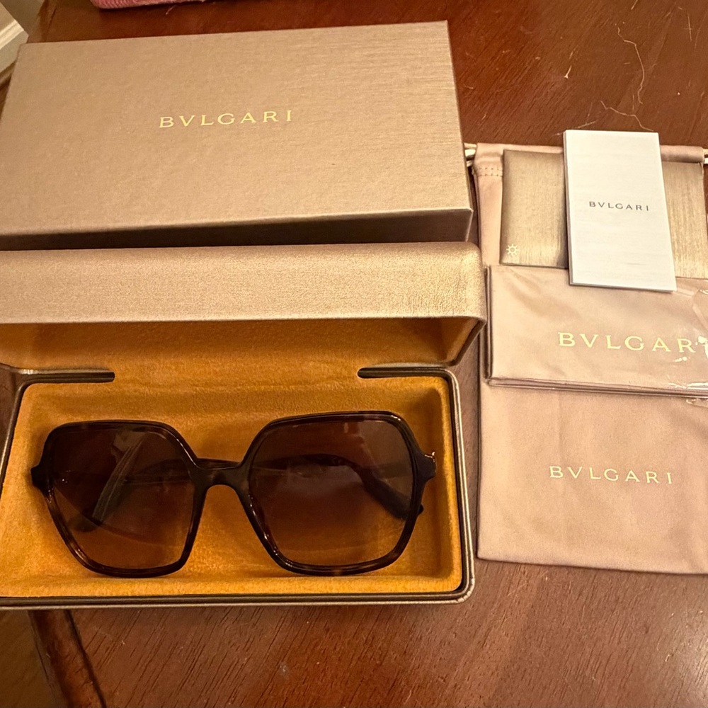 New Bulgari Women's Tortoiseshell Sunglasses